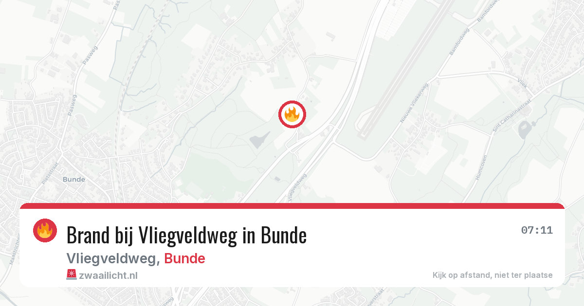 Brand bij Vliegveldweg in Bunde — 30 mrt 2026