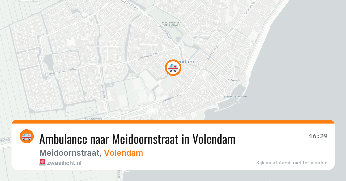 Ambulance naar Meidoornstraat in Volendam — 6 mei 2026