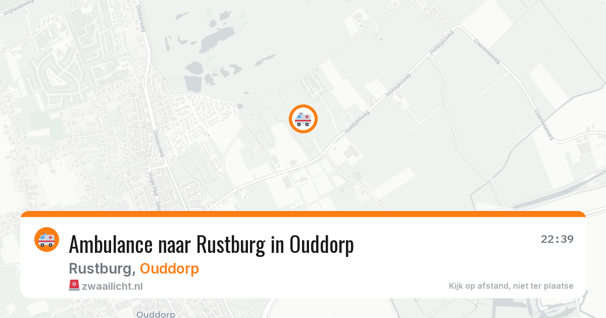 Ambulance naar Rustburg in Ouddorp — 30 jul 2026