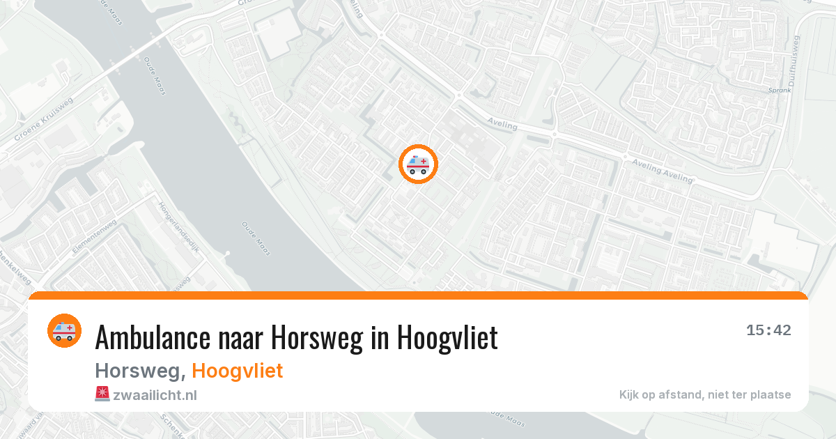 Ambulance naar Horsweg in Hoogvliet — 19 jun 2026