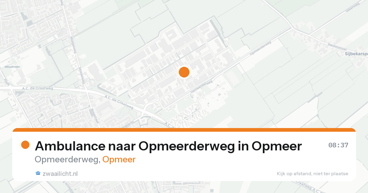 Ambulance naar Opmeerderweg in Opmeer — 24 mei 2026