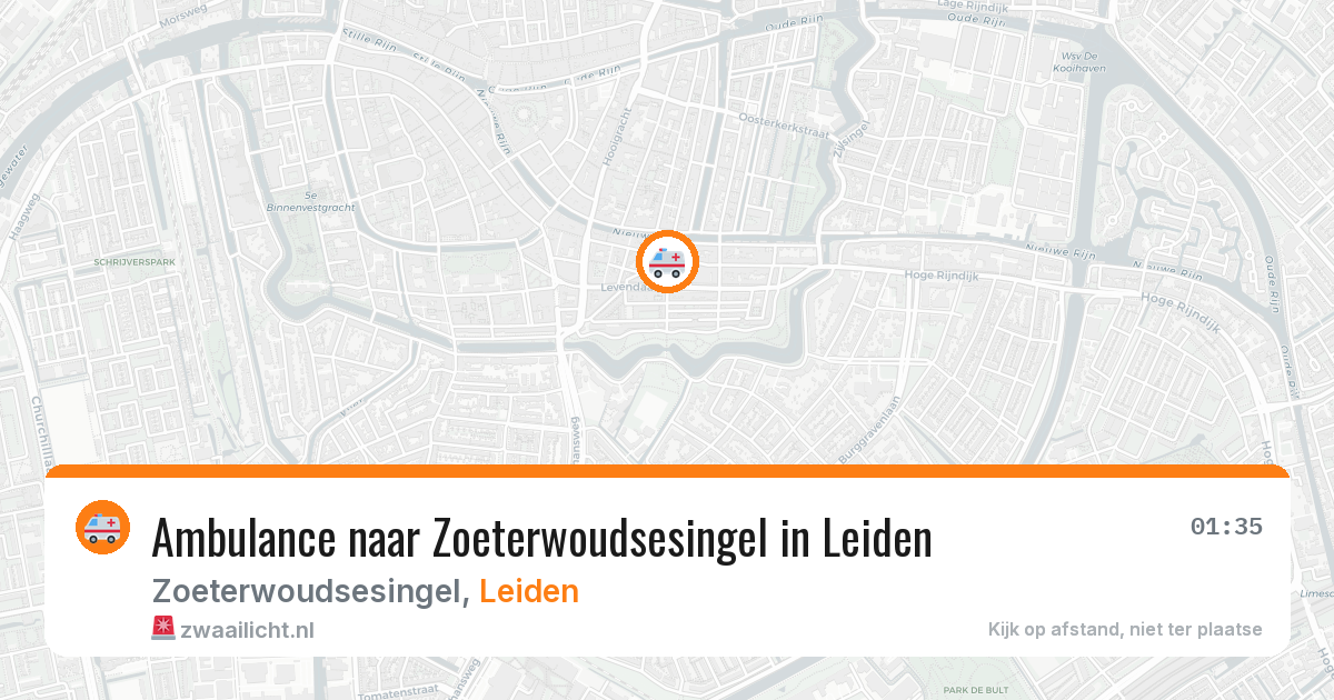 Ambulance naar Zoeterwoudsesingel in Leiden — 30 jan 2026