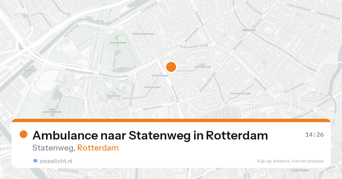 Ambulance naar Statenweg in Rotterdam — 20 aug 2026