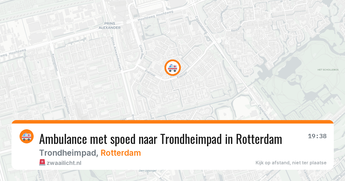 Ambulance met spoed naar Trondheimpad in Rotterdam — 5 mei 2026