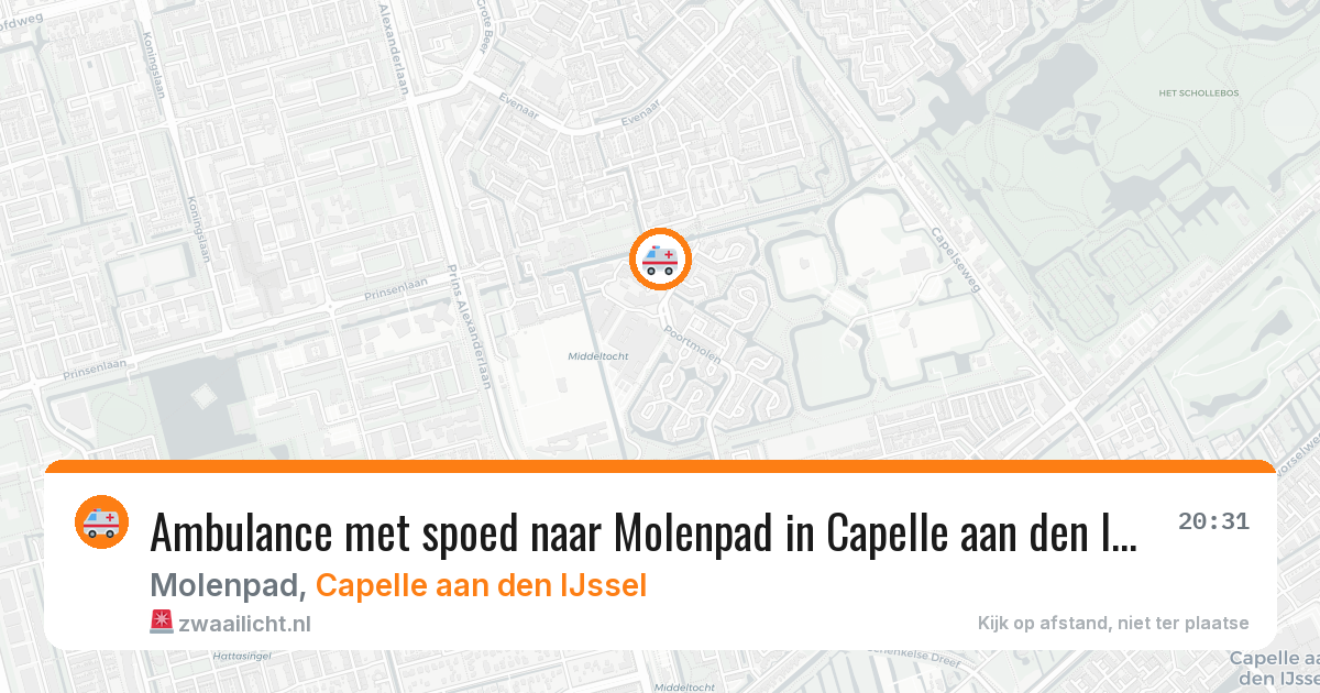 Ambulance met spoed naar Molenpad in Capelle aan den IJssel — 23 mei 2026