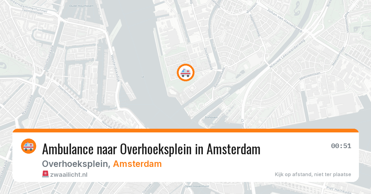 Ambulance naar Overhoeksplein in Amsterdam — 10 apr 2026
