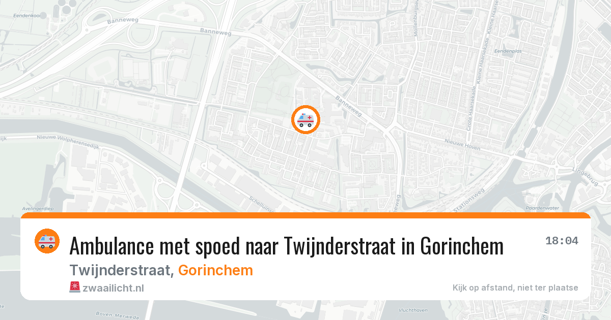 Ambulance met spoed naar Twijnderstraat in Gorinchem — 24 jun 2026