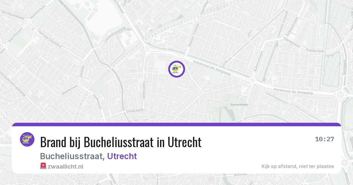 Brand bij Bucheliusstraat in Utrecht — 9 feb 2026