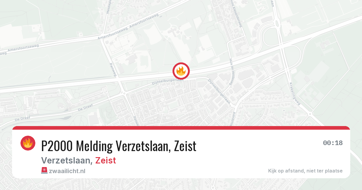 P2000 Melding Verzetslaan, Zeist — 27 feb 2026