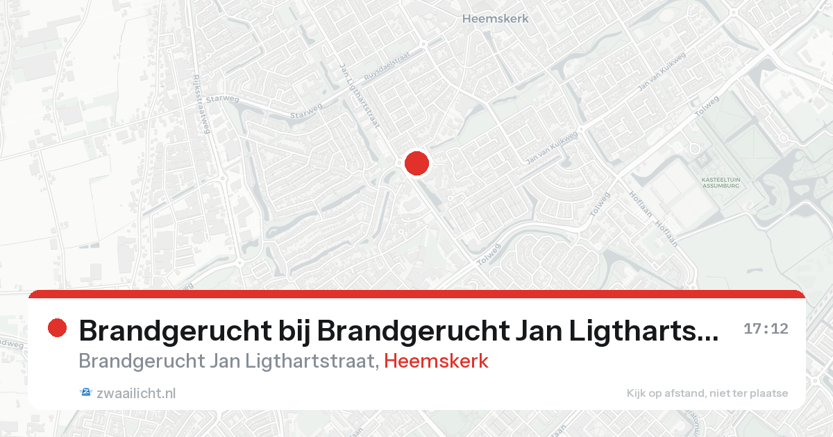 Brandgerucht bij Brandgerucht Jan Ligthartstraat in Heemskerk — 31 jan 2026