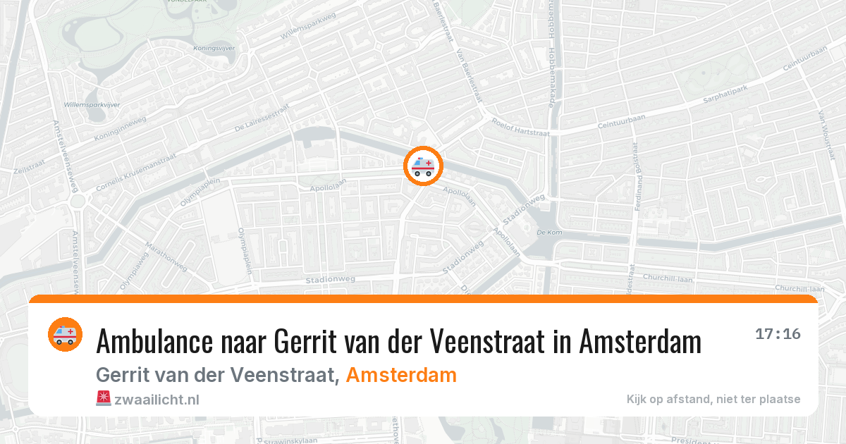 Ambulance naar Gerrit van der Veenstraat in Amsterdam — 26 apr 2026