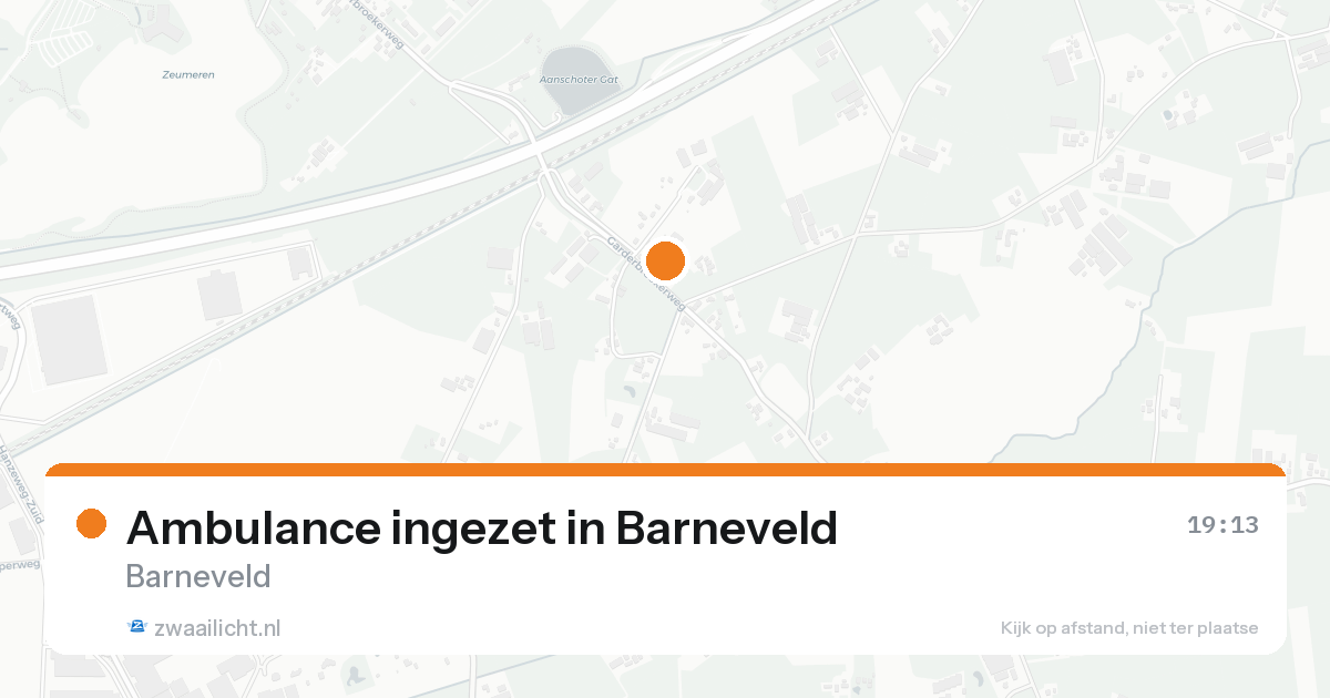 Ambulance ingezet in Barneveld — 15 aug 2026
