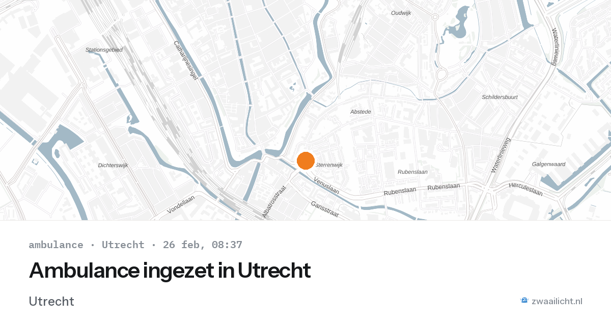Ambulance ingezet in Utrecht — 2 feb 2026