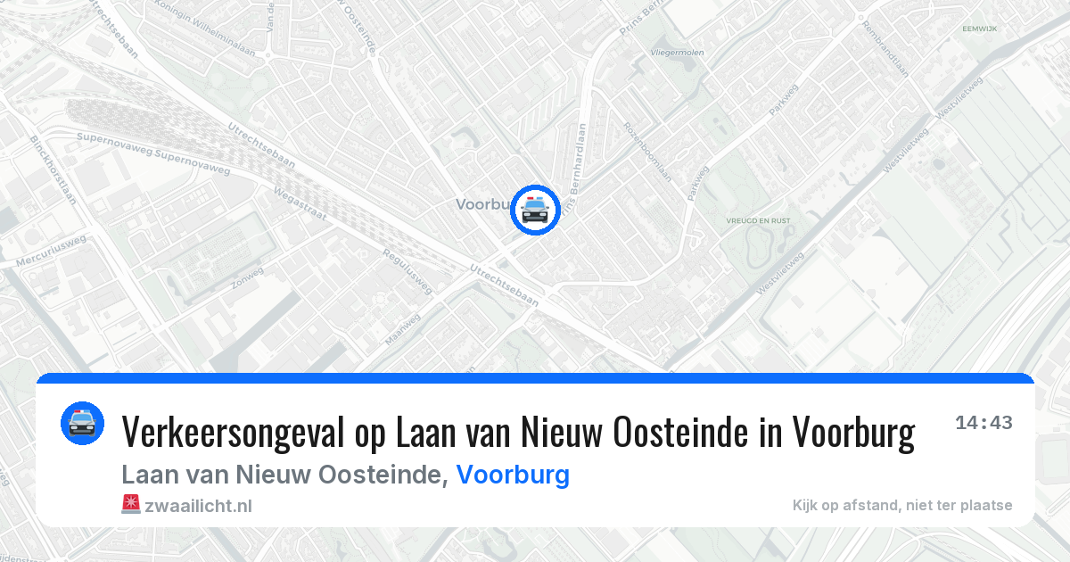 Verkeersongeval op Laan van Nieuw Oosteinde in Voorburg — 15 jun 2026