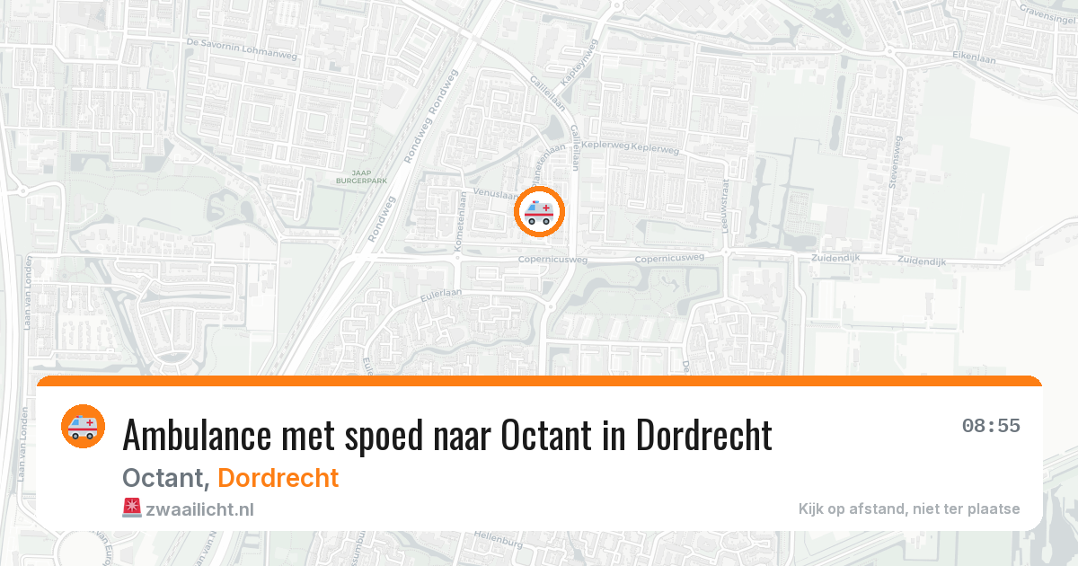 Ambulance met spoed naar Octant in Dordrecht — 4 jul 2026