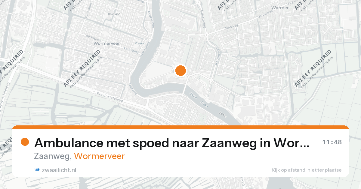 Ambulance met spoed naar Zaanweg in Wormerveer — 20 jul 2026