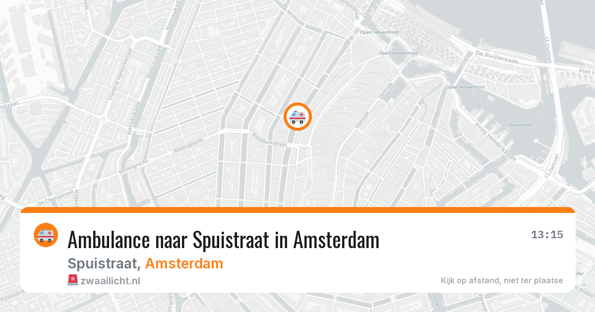 Ambulance naar Spuistraat in Amsterdam — 27 mei 2026