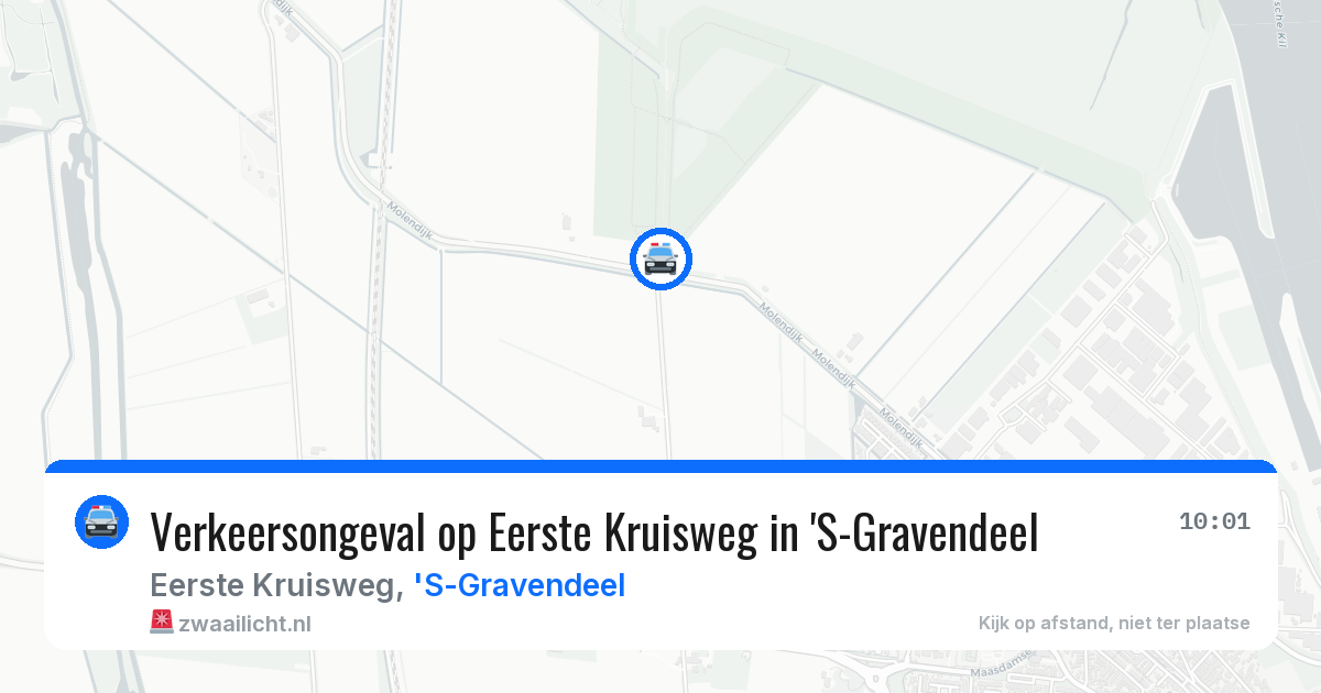 Verkeersongeval op Eerste Kruisweg in 'S-Gravendeel — 5 jun 2026