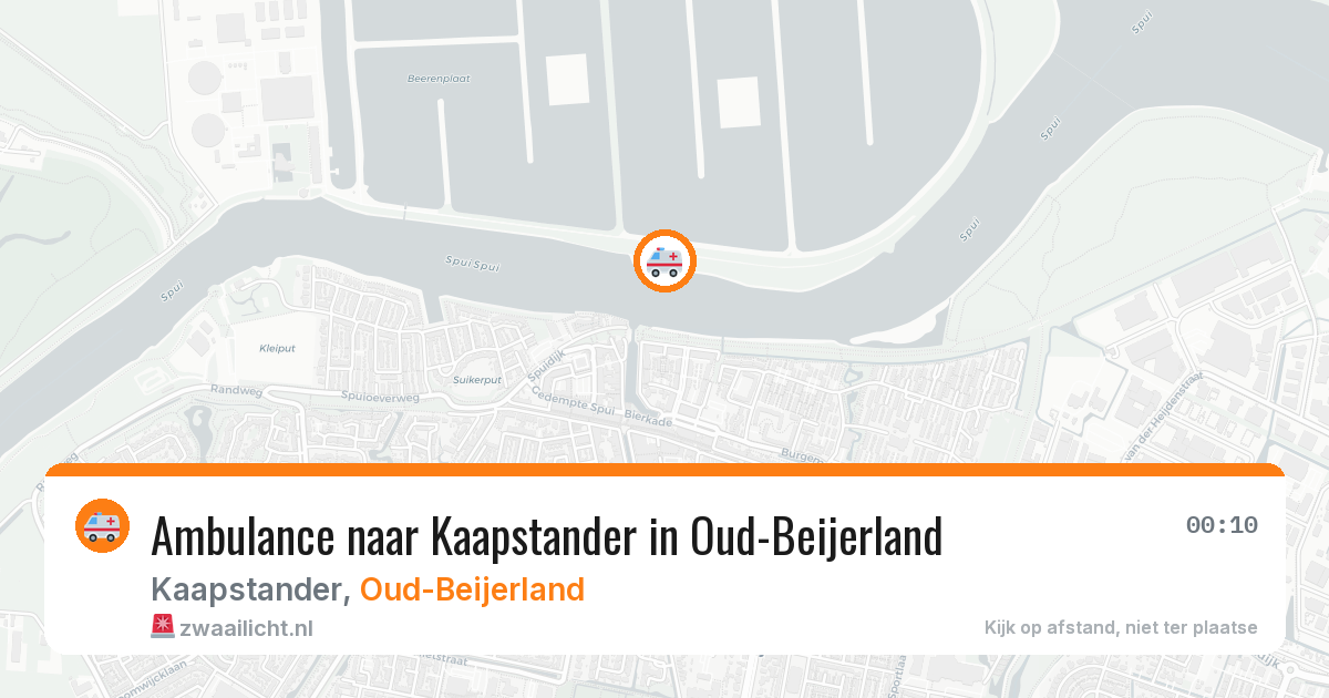Ambulance naar Kaapstander in Oud-Beijerland — 3 jul 2026