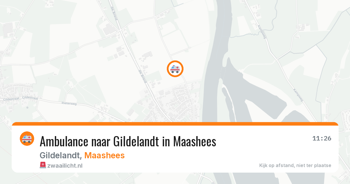 Ambulance naar Gildelandt in Maashees — 17 jul 2026