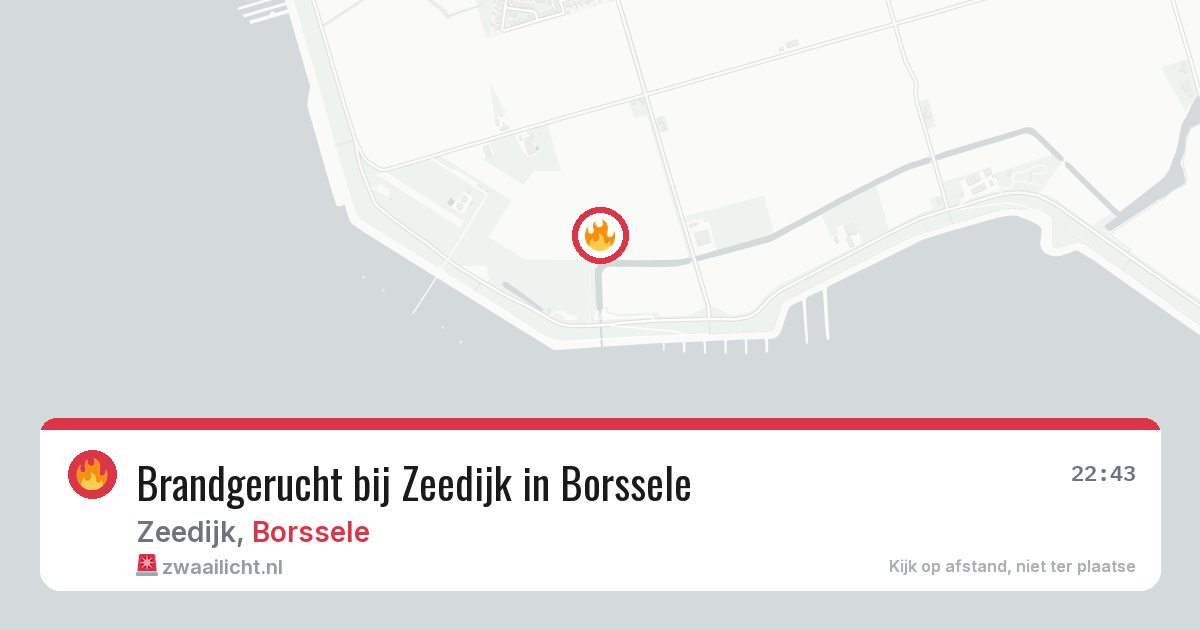 Brandgerucht bij Zeedijk in Borssele — 8 apr 2026