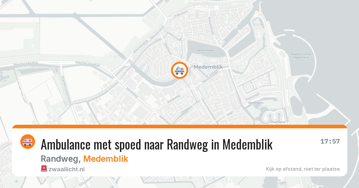 Ambulance met spoed naar Randweg in Medemblik — 24 mei 2026