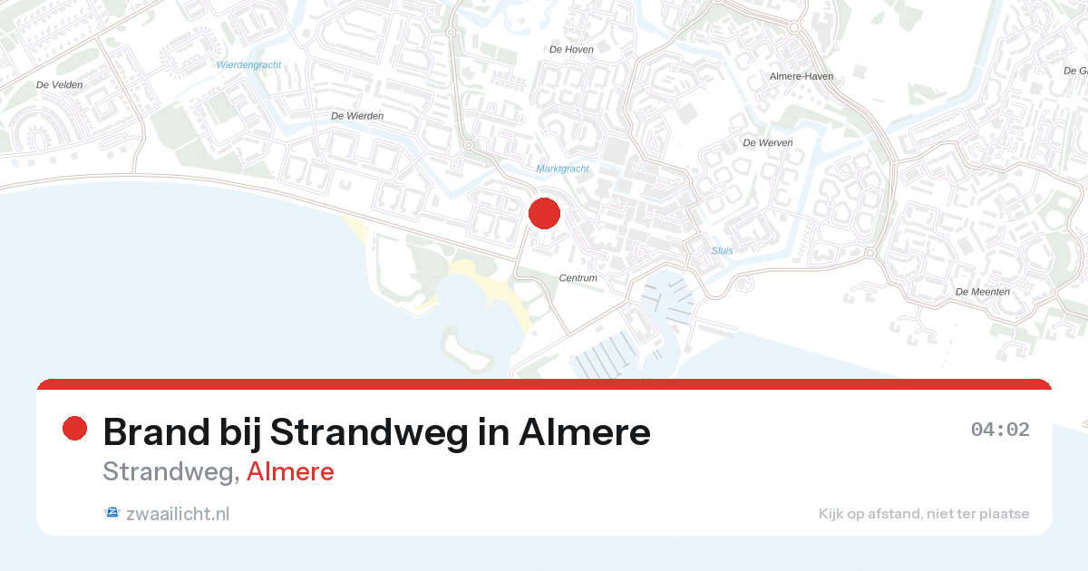 Brand bij Strandweg in Almere — 3 mei 2026