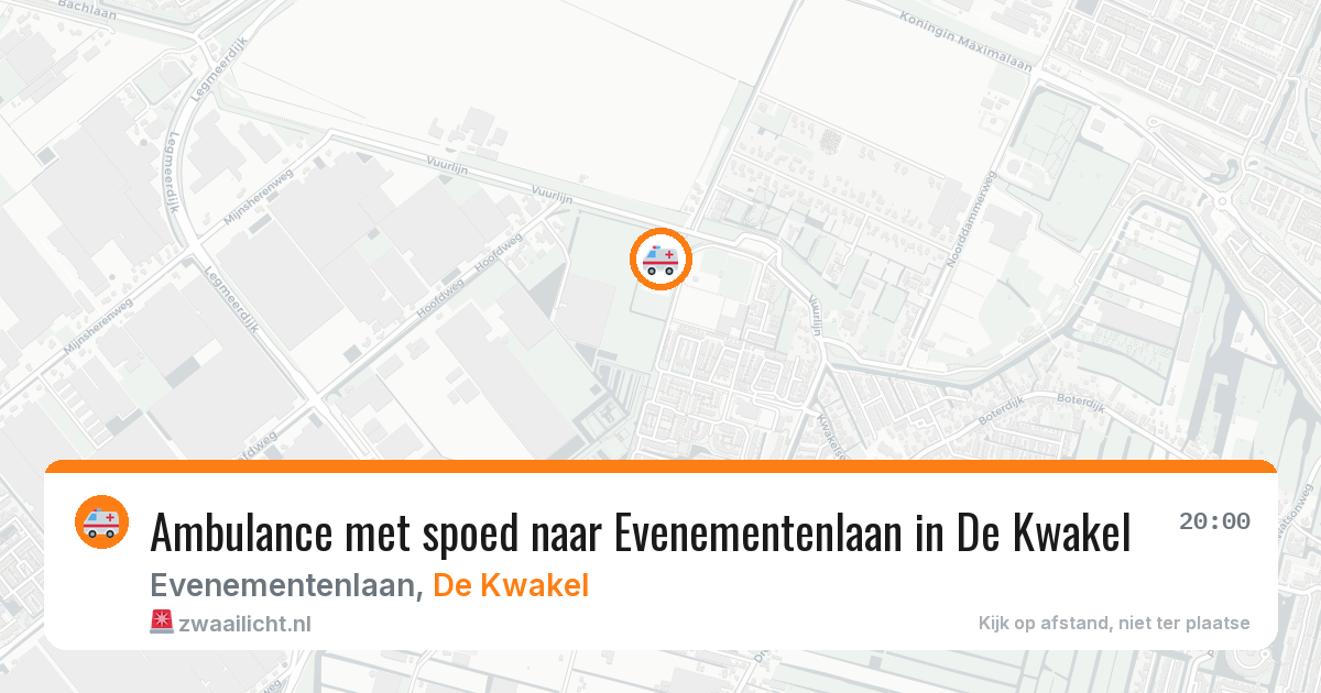 Ambulance met spoed naar Evenementenlaan in De Kwakel — 30 jul 2026