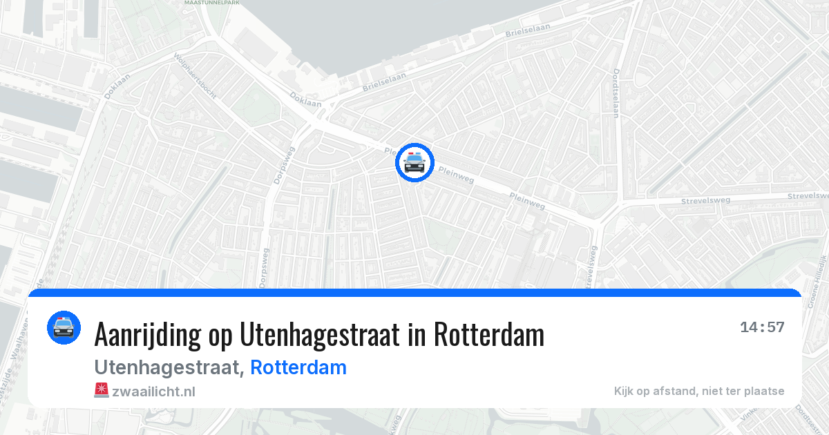 Aanrijding op Utenhagestraat in Rotterdam — 5 jun 2026