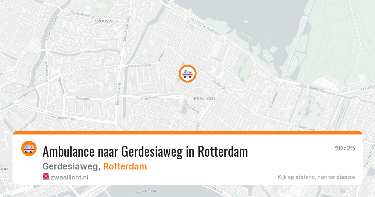 Ambulance naar Gerdesiaweg in Rotterdam — 21 jun 2026
