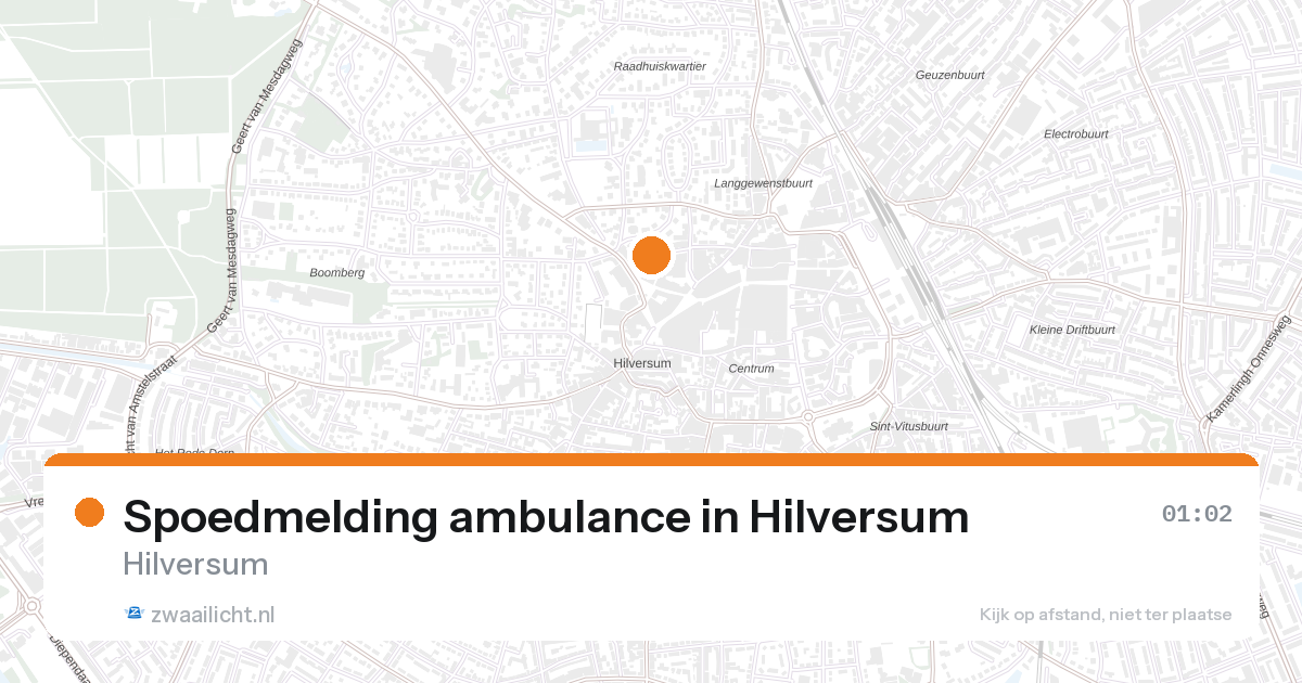Spoedmelding ambulance in Hilversum — 1 feb 2026