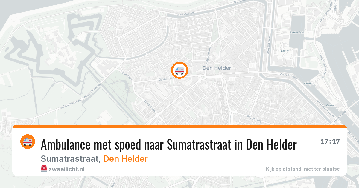 Ambulance met spoed naar Sumatrastraat in Den Helder — 10 feb 2026