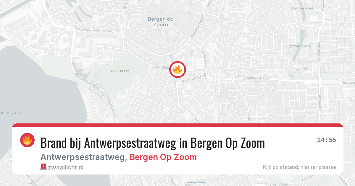Brand bij Antwerpsestraatweg in Bergen Op Zoom — 9 apr 2026