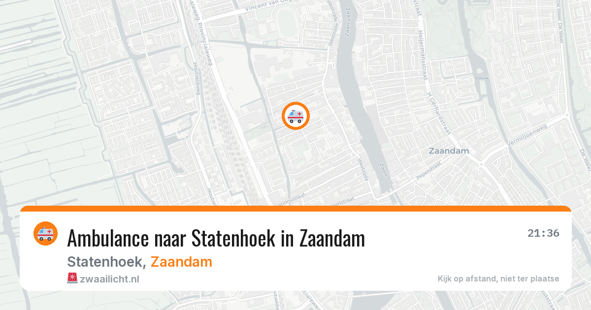 Ambulance naar Statenhoek in Zaandam — 13 feb 2026