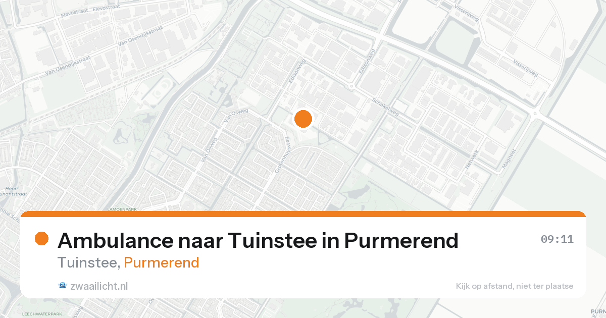 Ambulance naar Tuinstee in Purmerend — 24 mei 2026