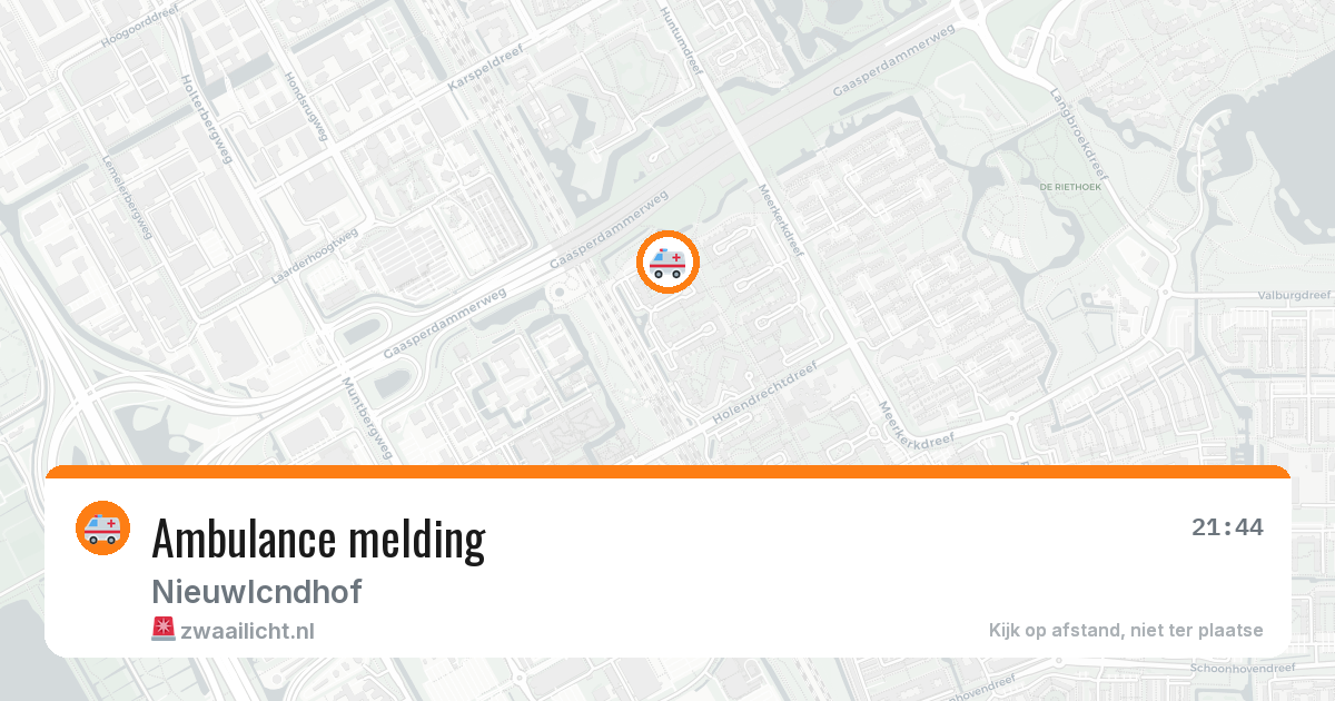 Ambulance melding — 15 jun 2026