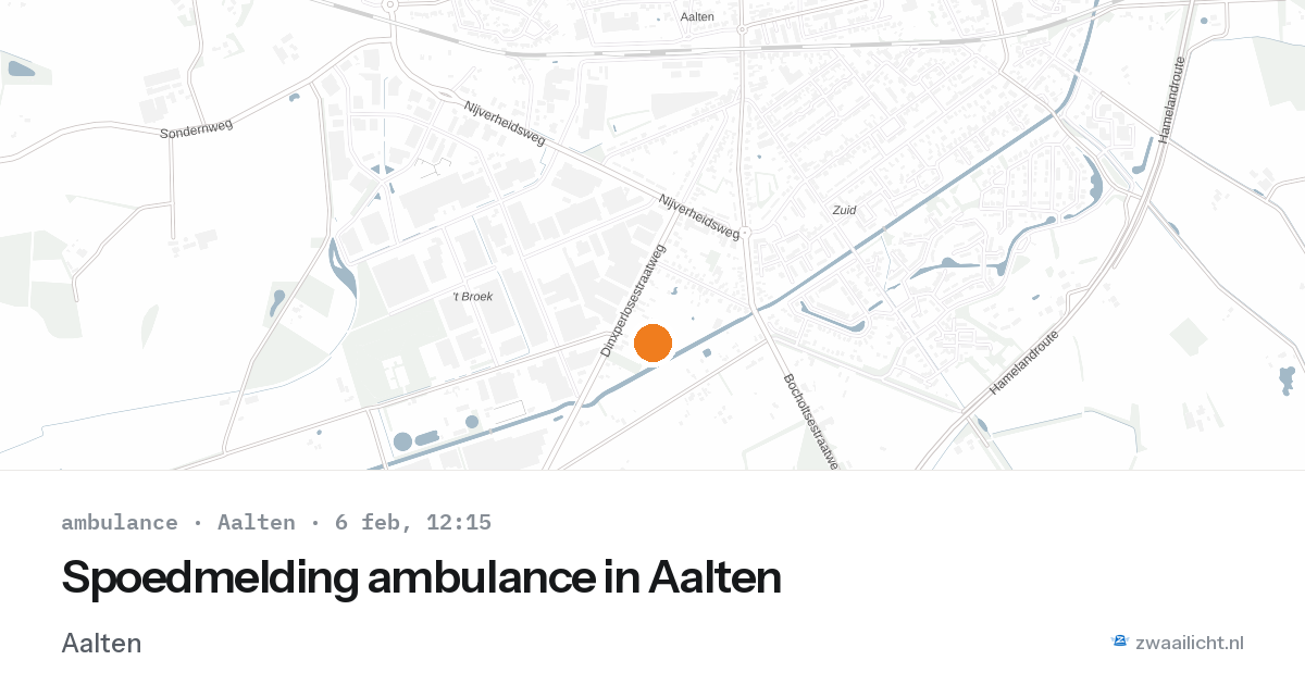 Spoedmelding ambulance in Aalten — 6 feb 2026