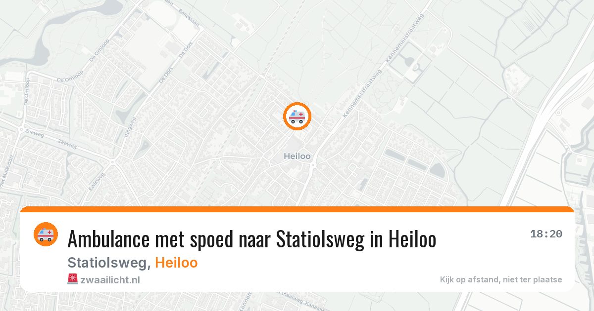 Ambulance met spoed naar Statiolsweg in Heiloo — 29 jun 2026