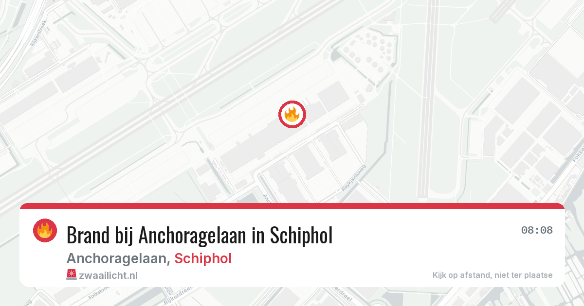 Brand bij Anchoragelaan in Schiphol — 12 aug 2026