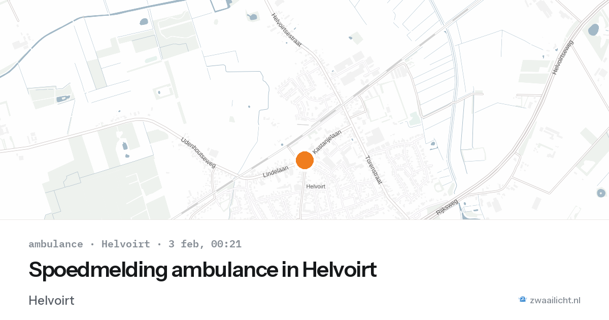 Spoedmelding ambulance in Helvoirt — 2 feb 2026