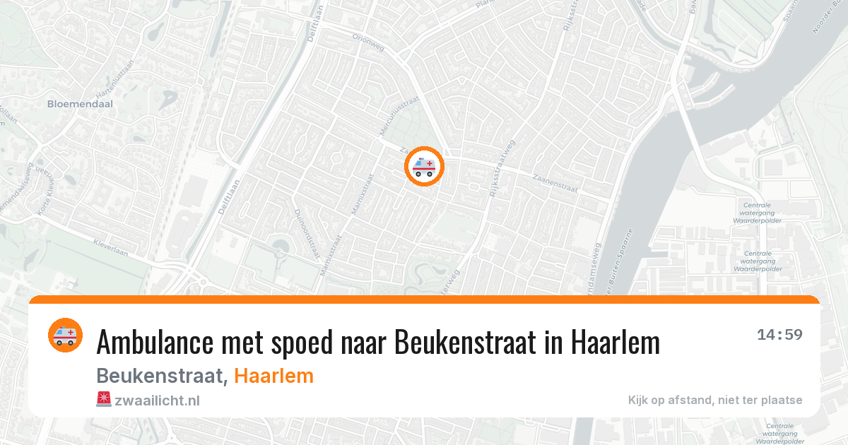 Ambulance met spoed naar Beukenstraat in Haarlem — 25 jan 2026