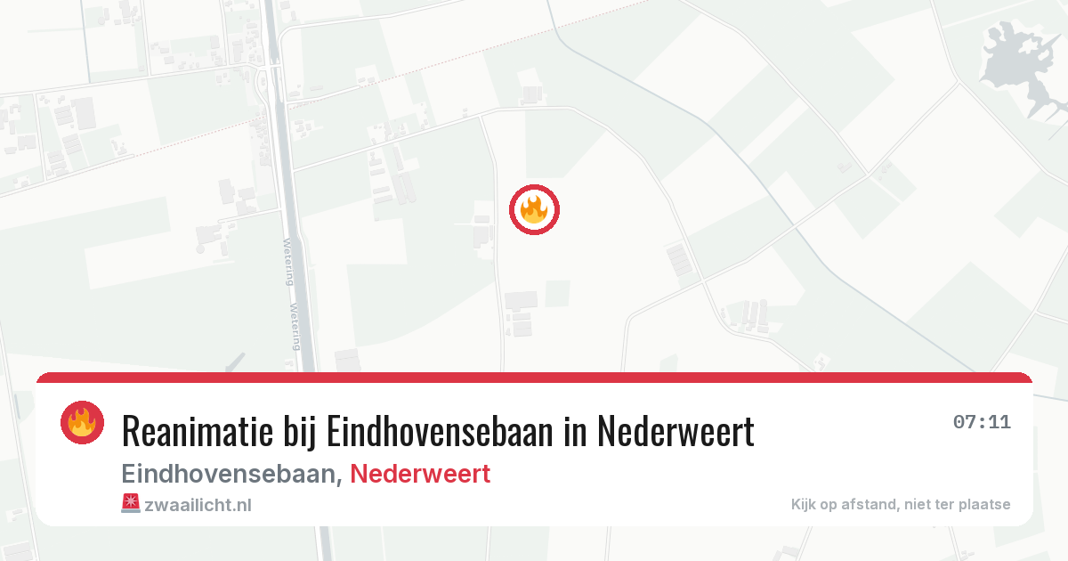 Reanimatie bij Eindhovensebaan in Nederweert — 14 jun 2026