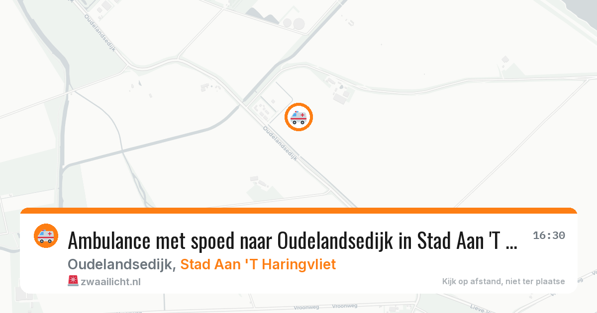 Ambulance met spoed naar Oudelandsedijk in Stad Aan 'T Haringvliet — 17 jul 2026