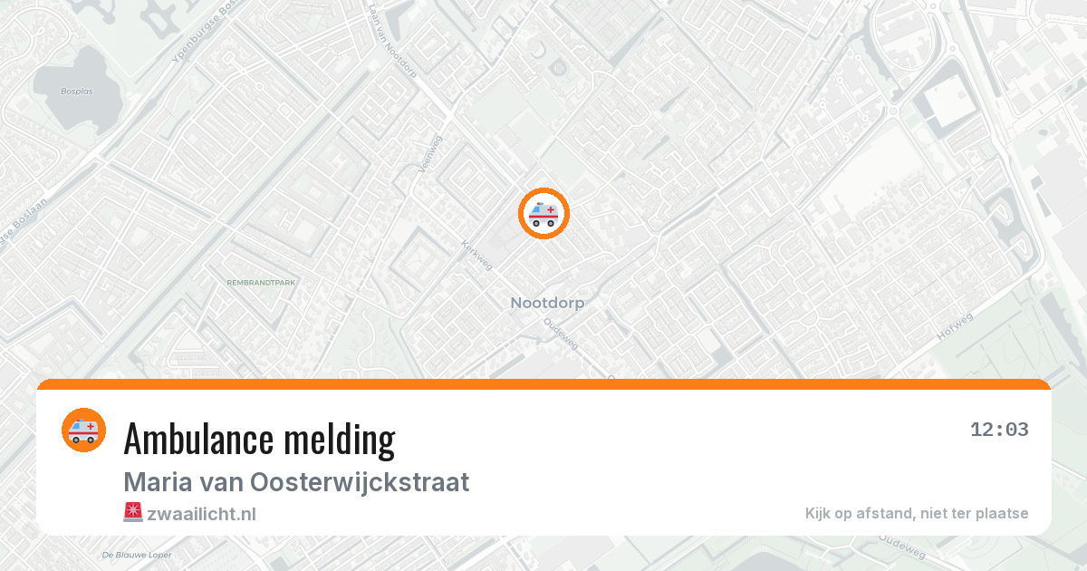 Ambulance melding — 9 feb 2026