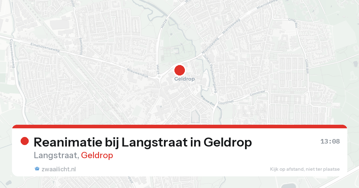 Reanimatie bij Langstraat in Geldrop — 28 mrt 2026
