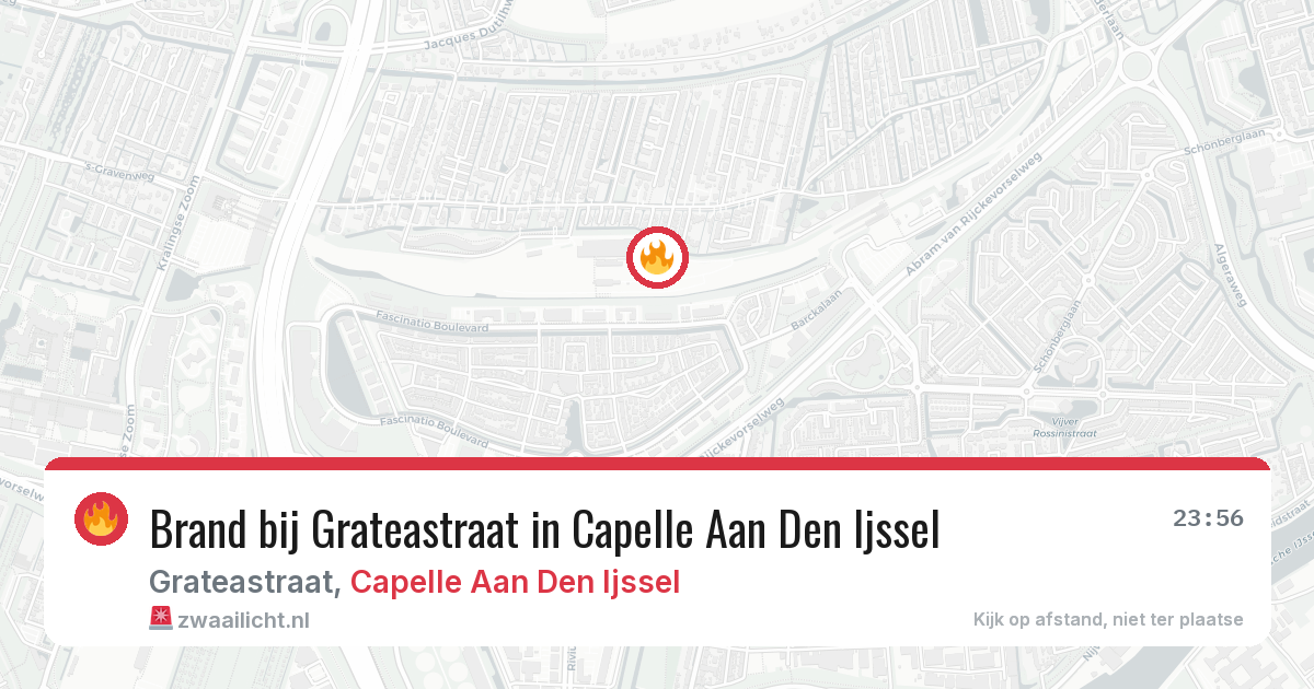 Brand bij Grateastraat in Capelle Aan Den Ijssel — 8 jul 2026