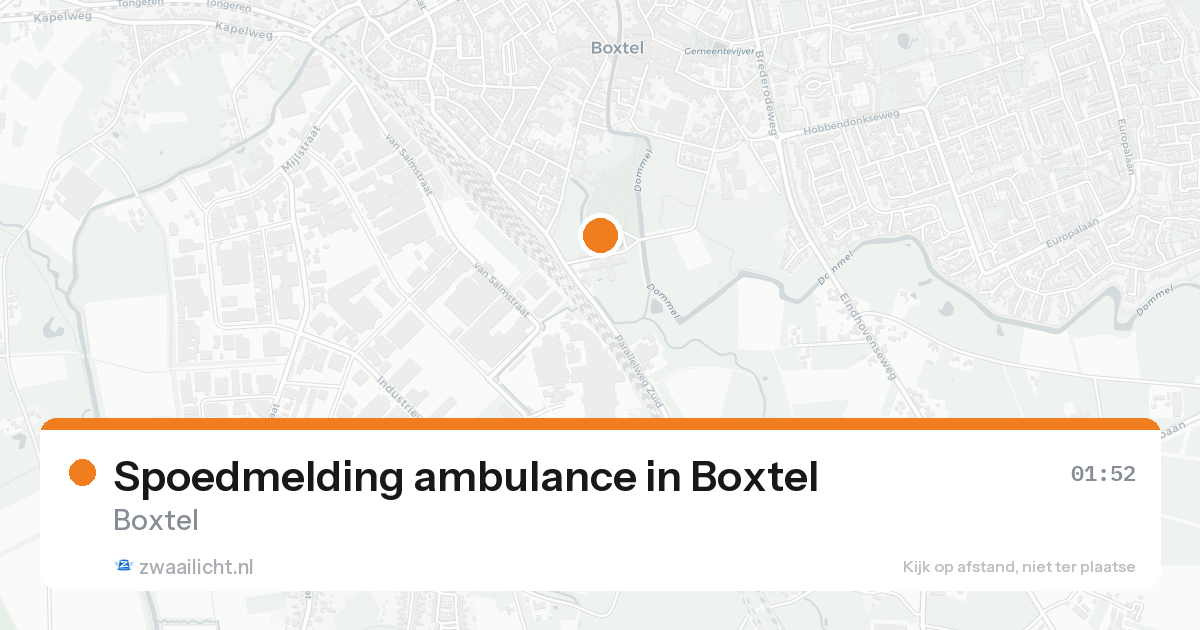 Spoedmelding ambulance in Boxtel — 14 aug 2026
