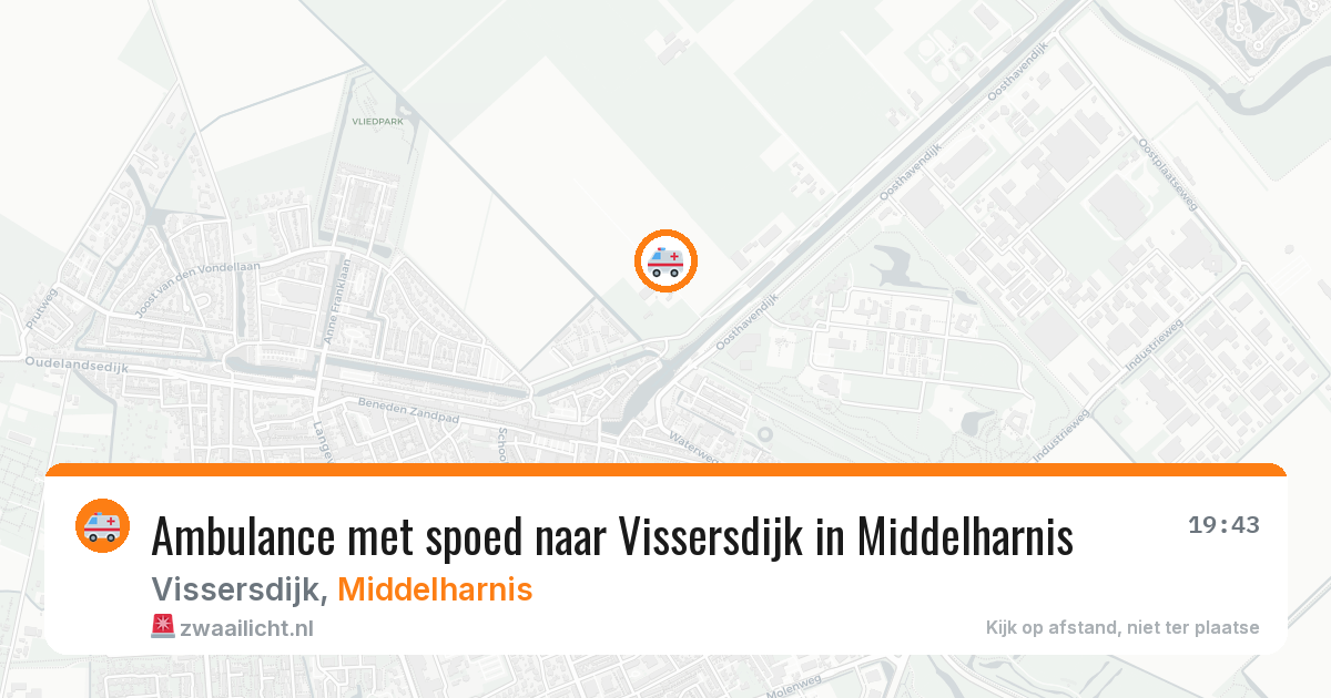 Ambulance met spoed naar Vissersdijk in Middelharnis — 7 aug 2026
