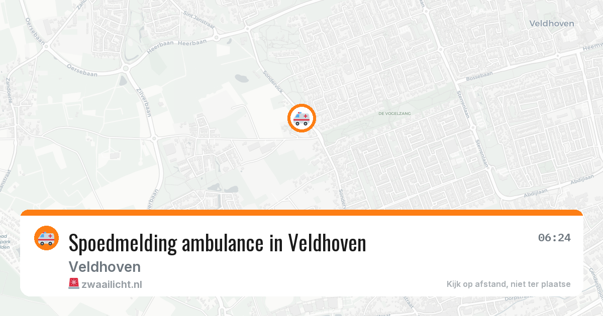 Spoedmelding ambulance in Veldhoven — 11 aug 2026