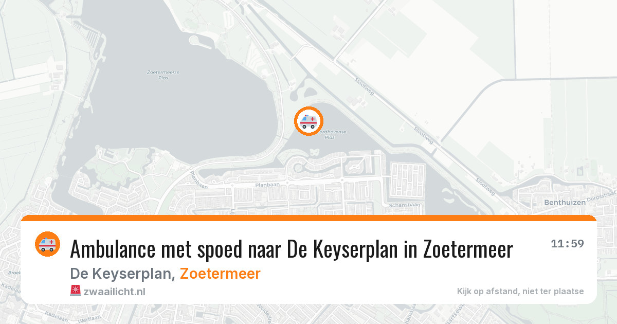 Ambulance met spoed naar De Keyserplan in Zoetermeer — 30 jun 2026